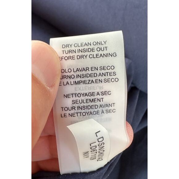 NEW Karl Lagerfeld Sleeveless Pocket Dress Size 2 Women’s Navy - Picture 4 of 7